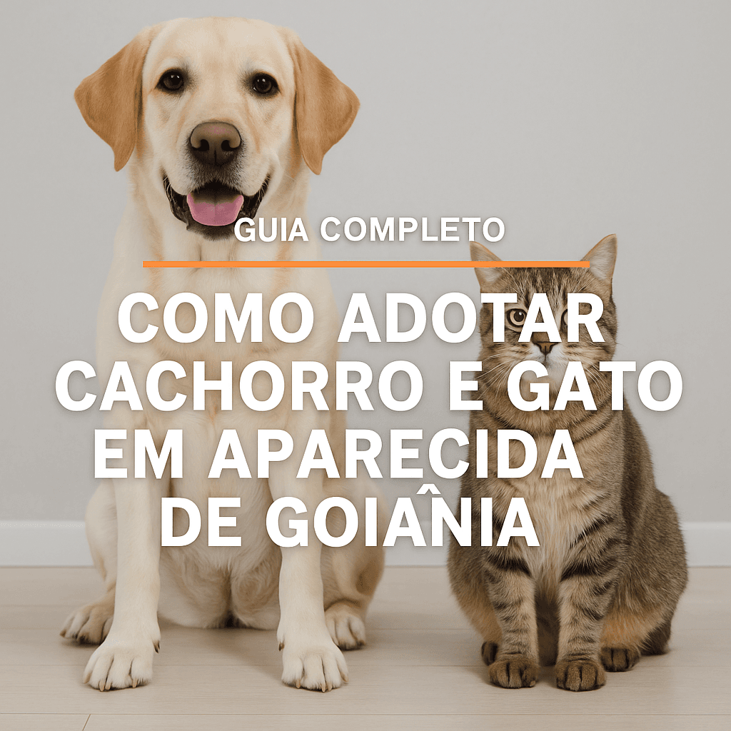 Como adotar cachorro e gato em Aparecida de Goiânia